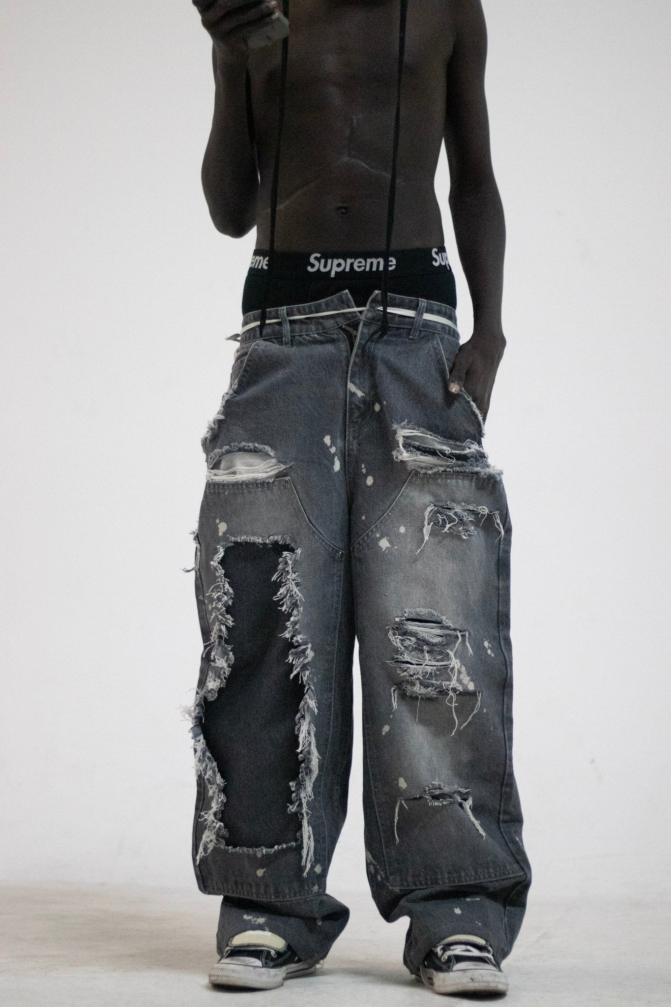 BLACK WORK PANTS