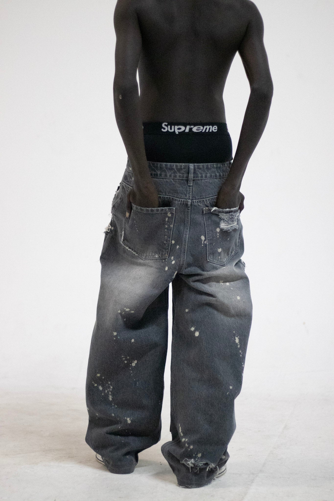 BLACK WORK PANTS